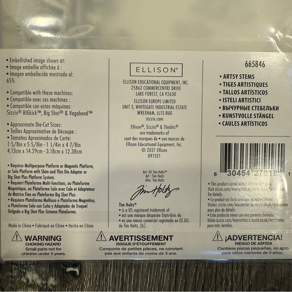 Sizzix Thinlits Die Set of 3 - Picture 2 of 6